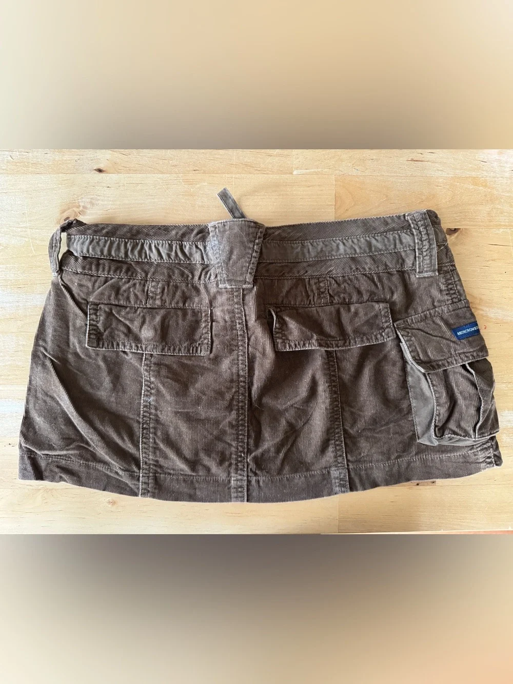 Abercrombie & Fitch Brown Corduroy Mini Skirt